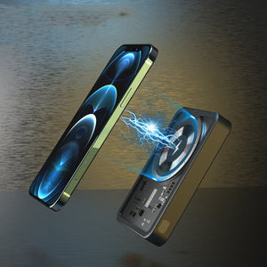 The Ultimate Solution for On-the-Go Charging: Transparent Magnetic Wireless Power Bank 10000mAh Portable