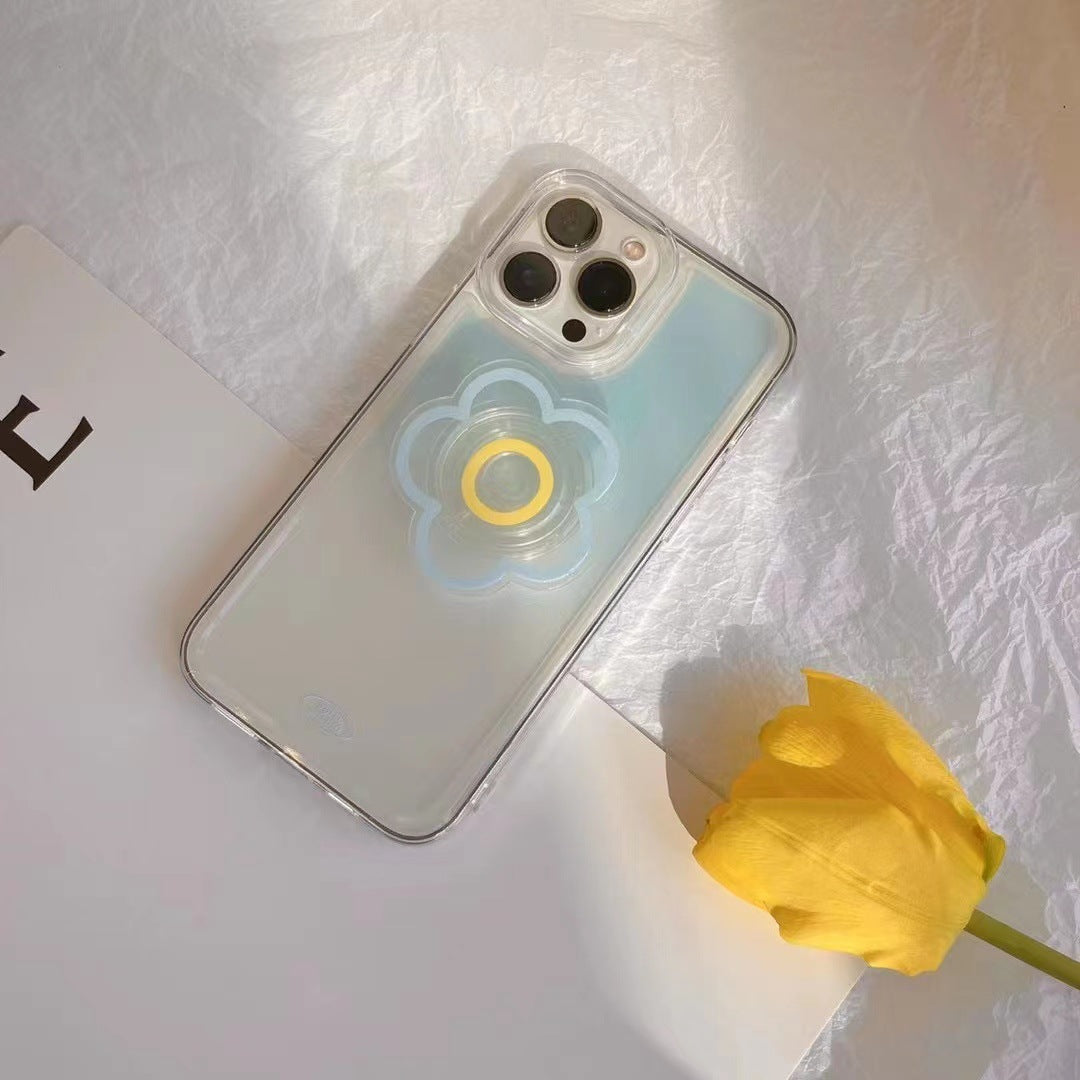 Gradient Blue Phone Case With Stand Bracket