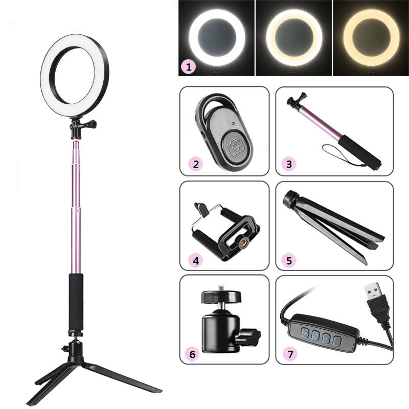 Apple-Compatible Tripod Ring Light Beauty Kit