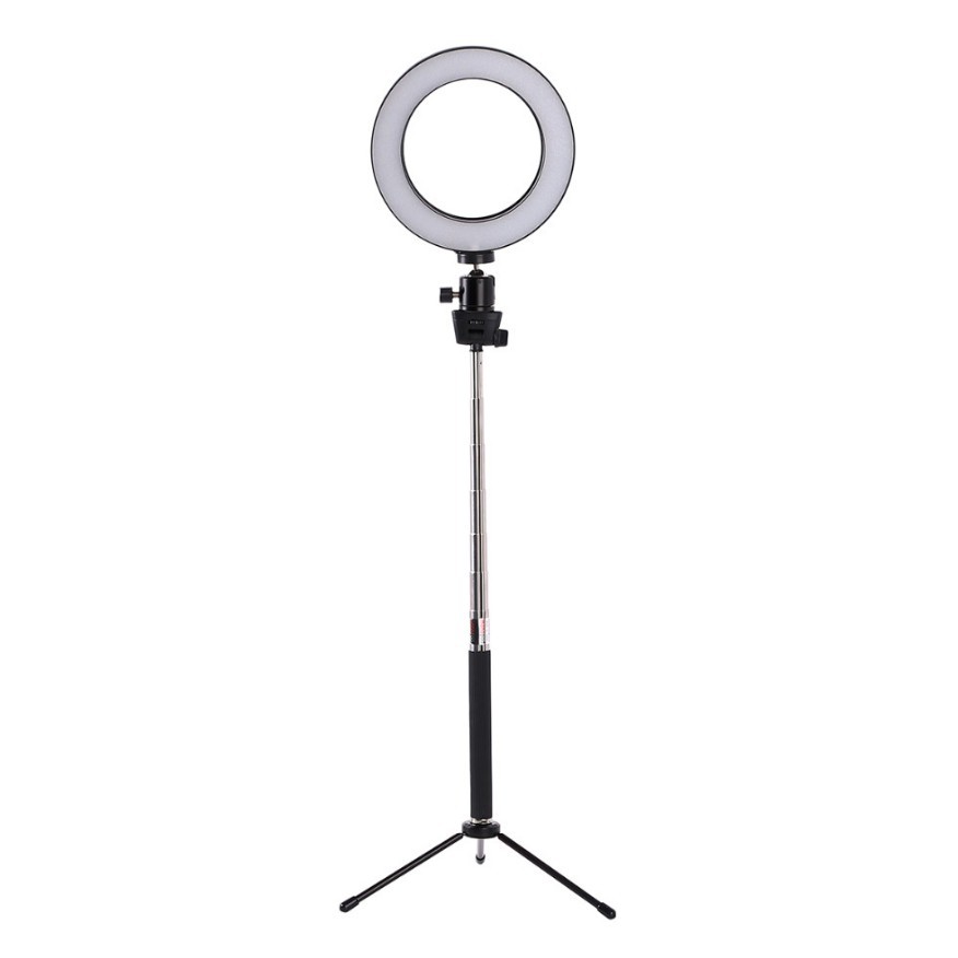 Apple-Compatible LED Ring Fill Light Floor Tripod Stand