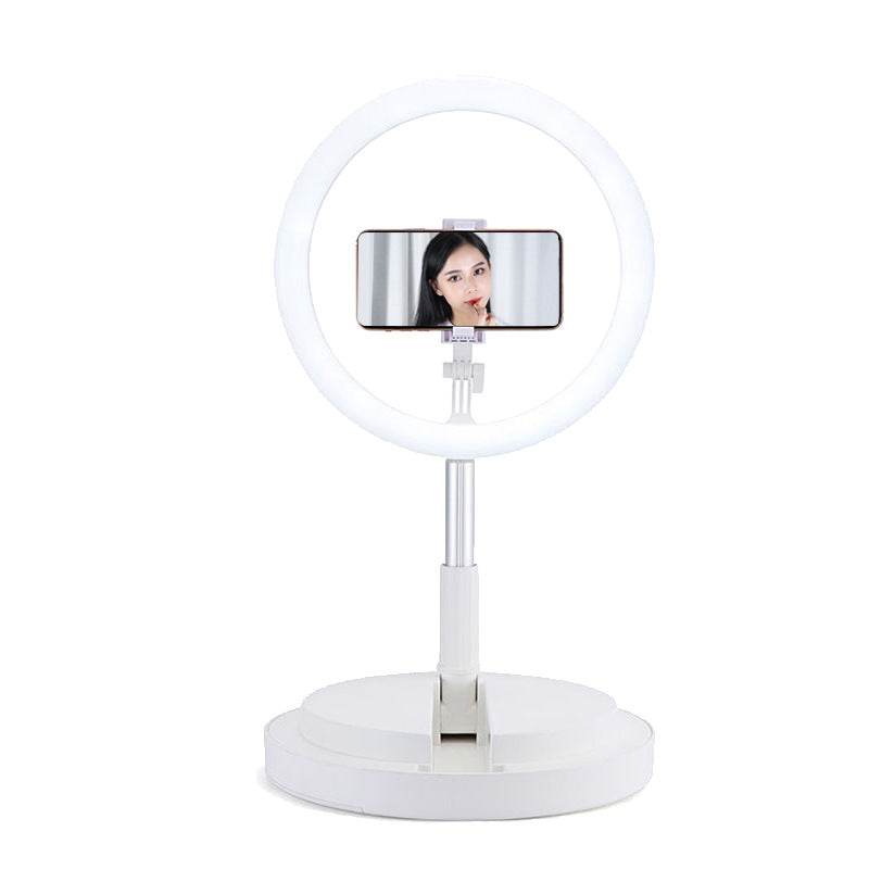 Apple-Compatible 10-Inch Dimmable LED Ring Light Tripod Stand