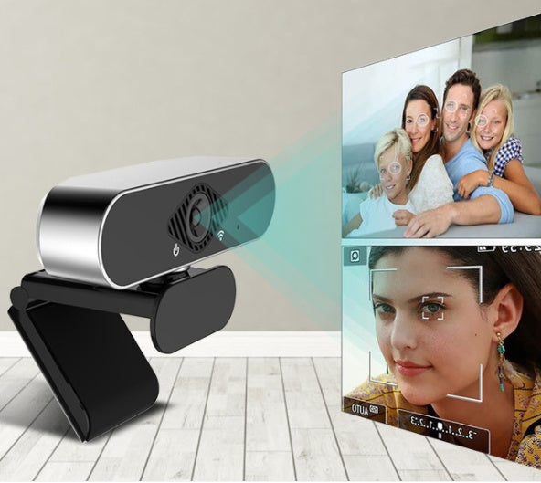 HD Webcam with Built-In Microphone