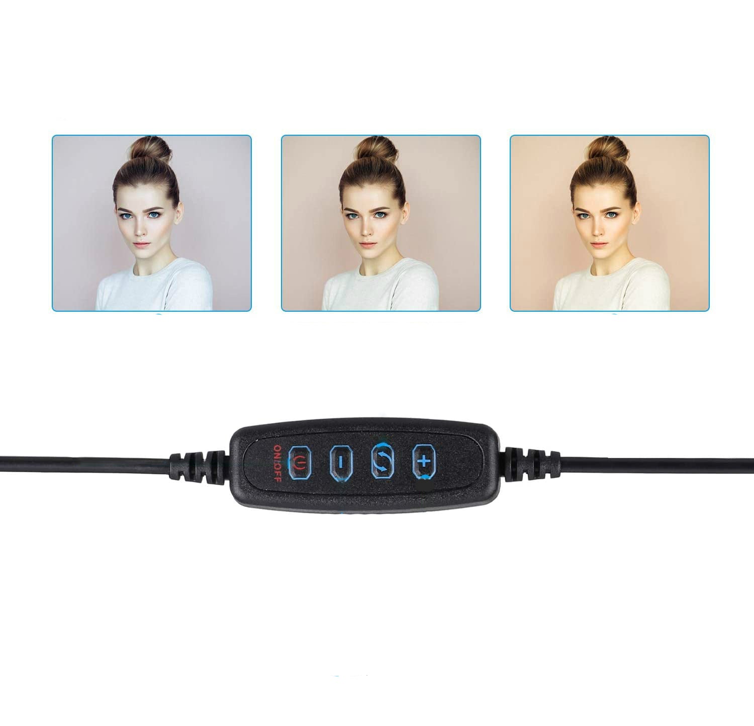 Apple-Compatible 10 LED Ring Light Tripod Stand