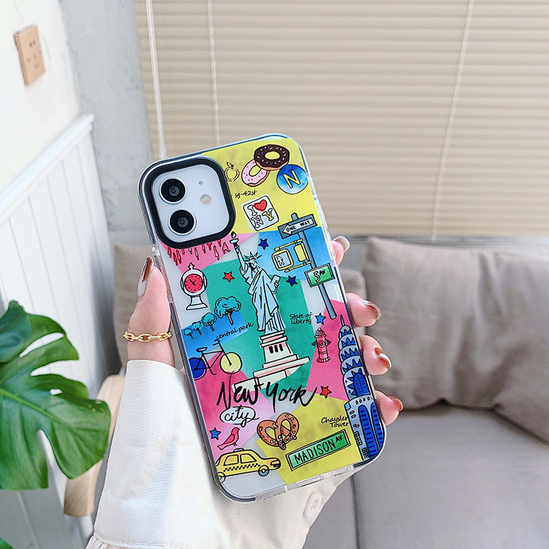 World Travel Label iPhone 12 Case
