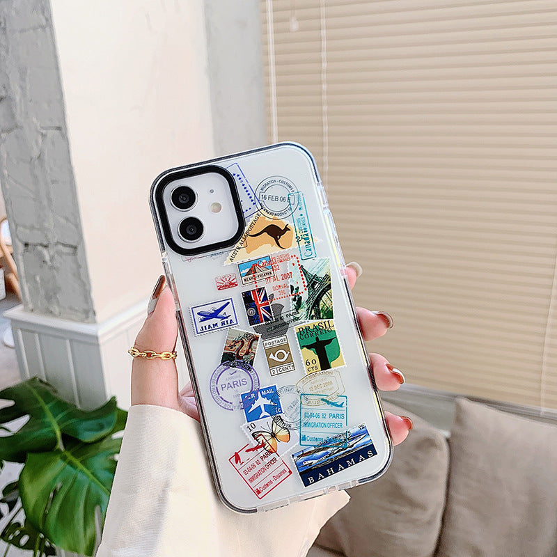 World Travel Label iPhone 12 Case