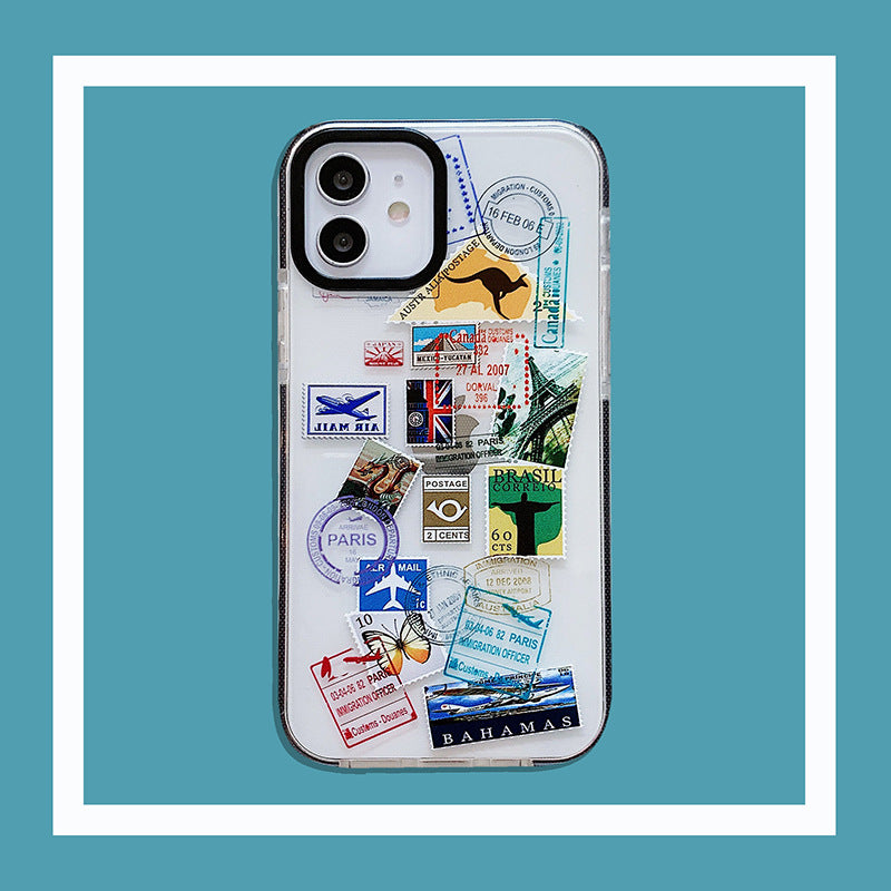 World Travel Label iPhone 12 Case