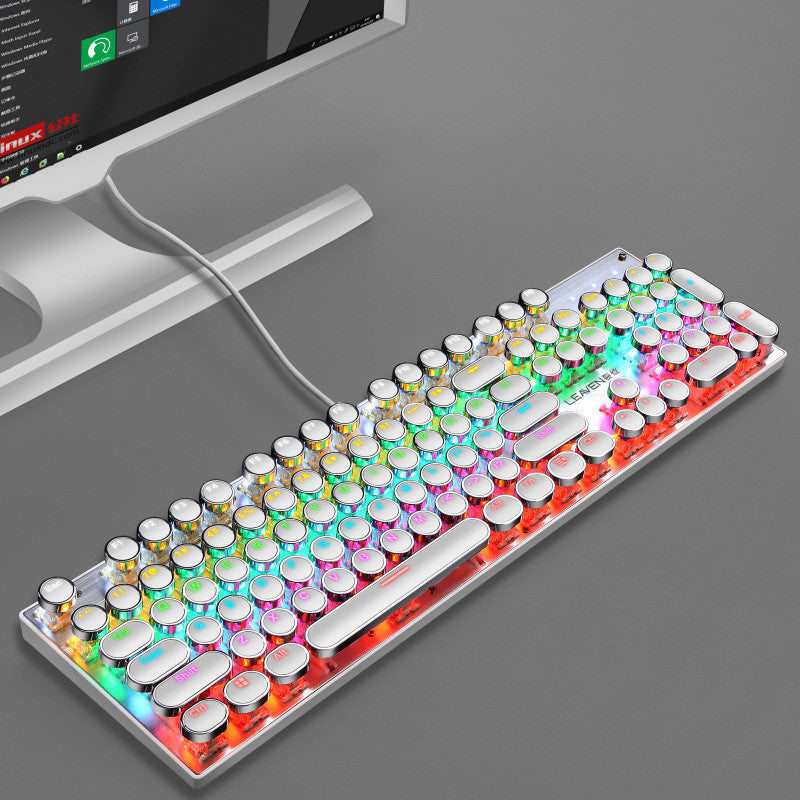 USB Wired Backlit Punk Gaming Keyboard