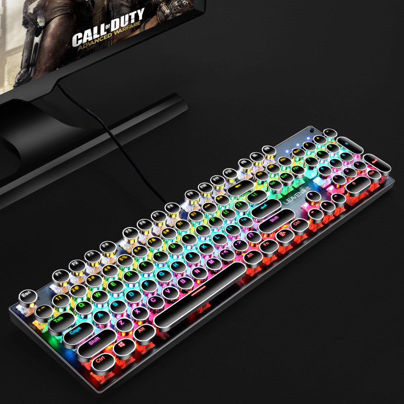 USB Wired Backlit Punk Gaming Keyboard