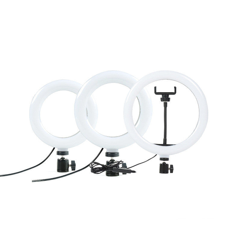 Apple-Compatible Live Ring Fill Light Desktop Tripod Set