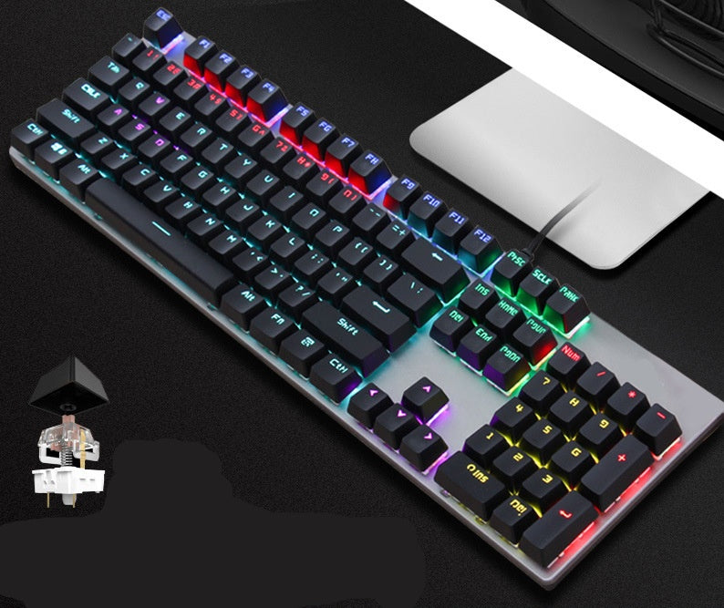 GK410 Wired Mechanical Keyboard Green Switch Desktop Computer