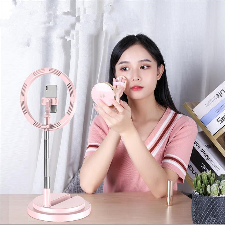 Apple-Compatible 10-Inch Dimmable LED Ring Light Tripod Stand