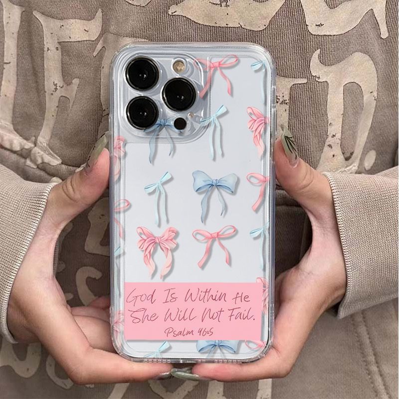 Bow Shape English Style Phone Case