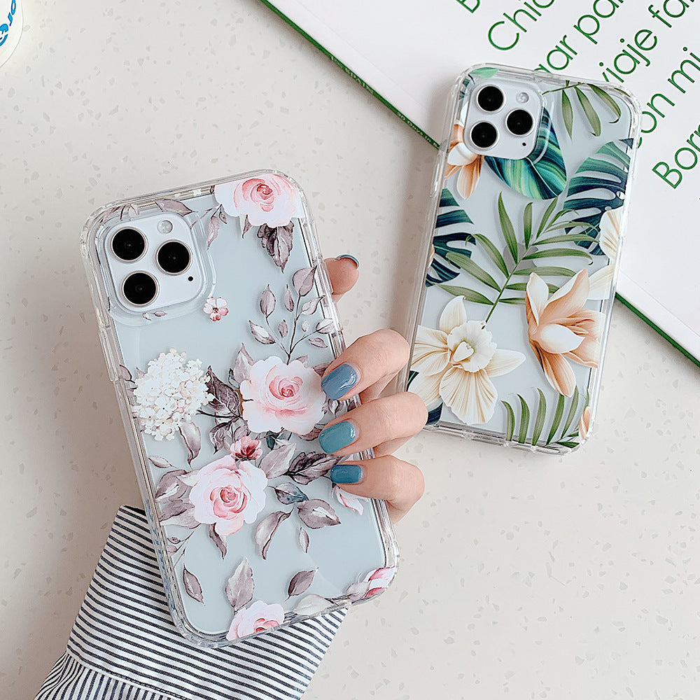 Banana Leaf Watercolor Floral Phone Case