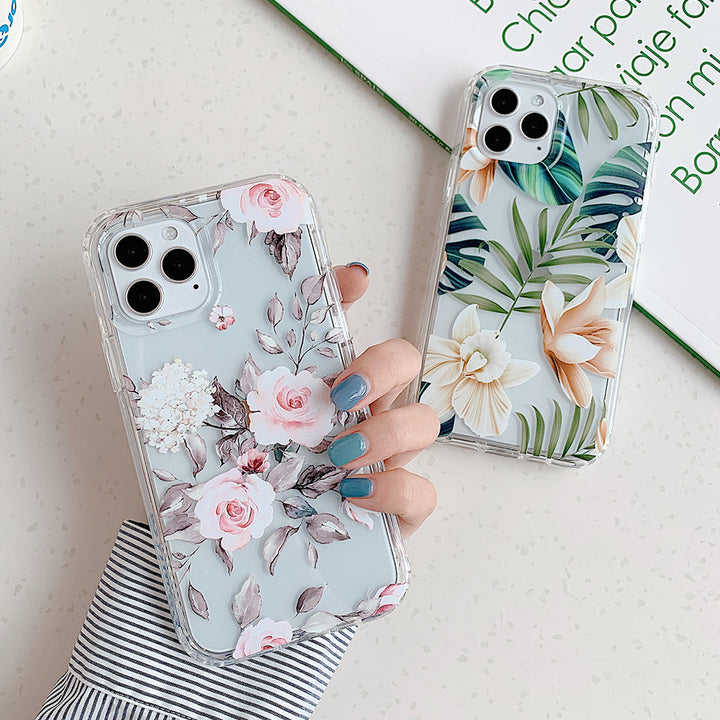 Banana Leaf Watercolor Floral Phone Case