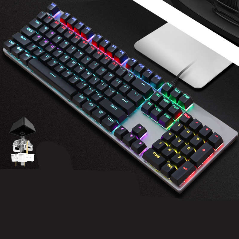 GK410 Wired Mechanical Keyboard Green Switch Desktop Computer