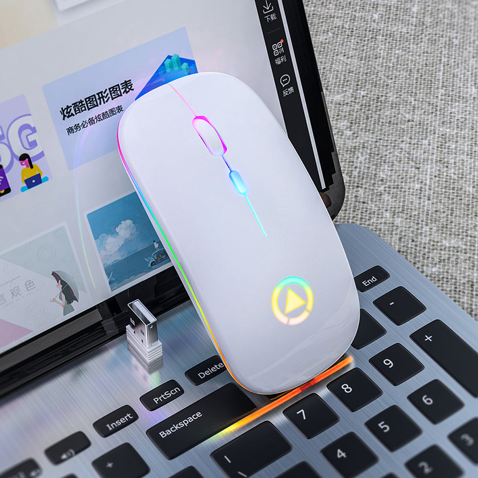 Silent Rechargeable Wireless Computer Mouse