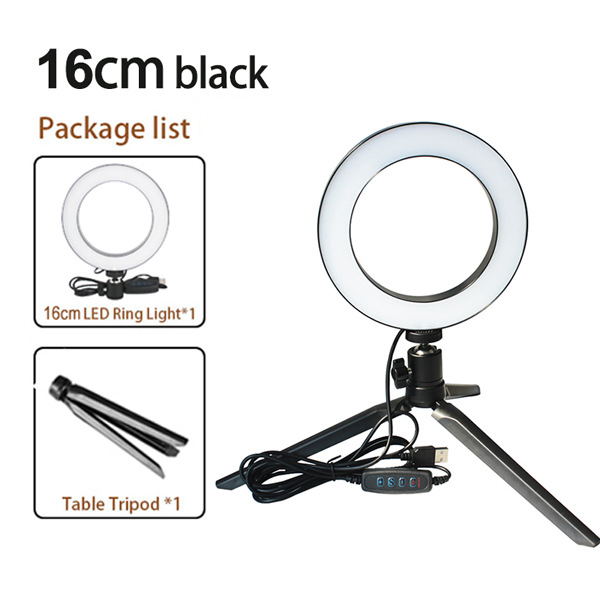 Apple-Compatible Tripod Ring Light Beauty Kit