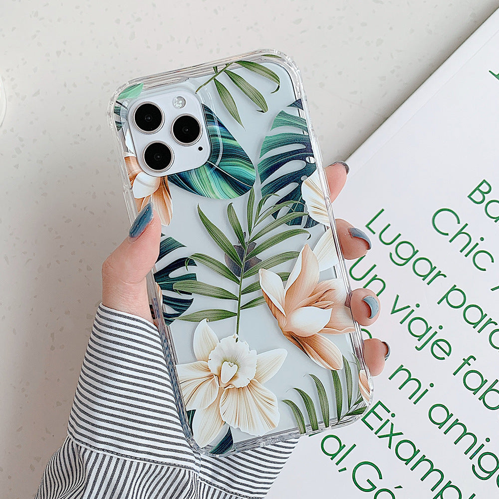 Banana Leaf Watercolor Floral Phone Case