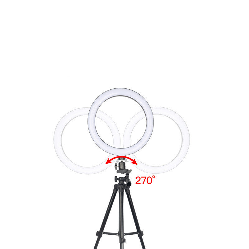 Apple-Compatible LED Ring Light Mobile Tripod Stand