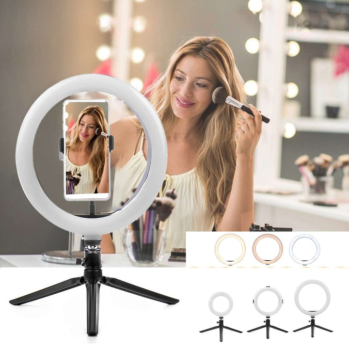 Apple-Compatible Beauty Fill Light Tripod Stand