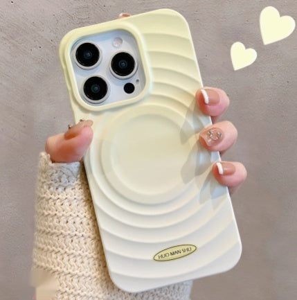 Gradient Ripple Circle iPhone 15 Case