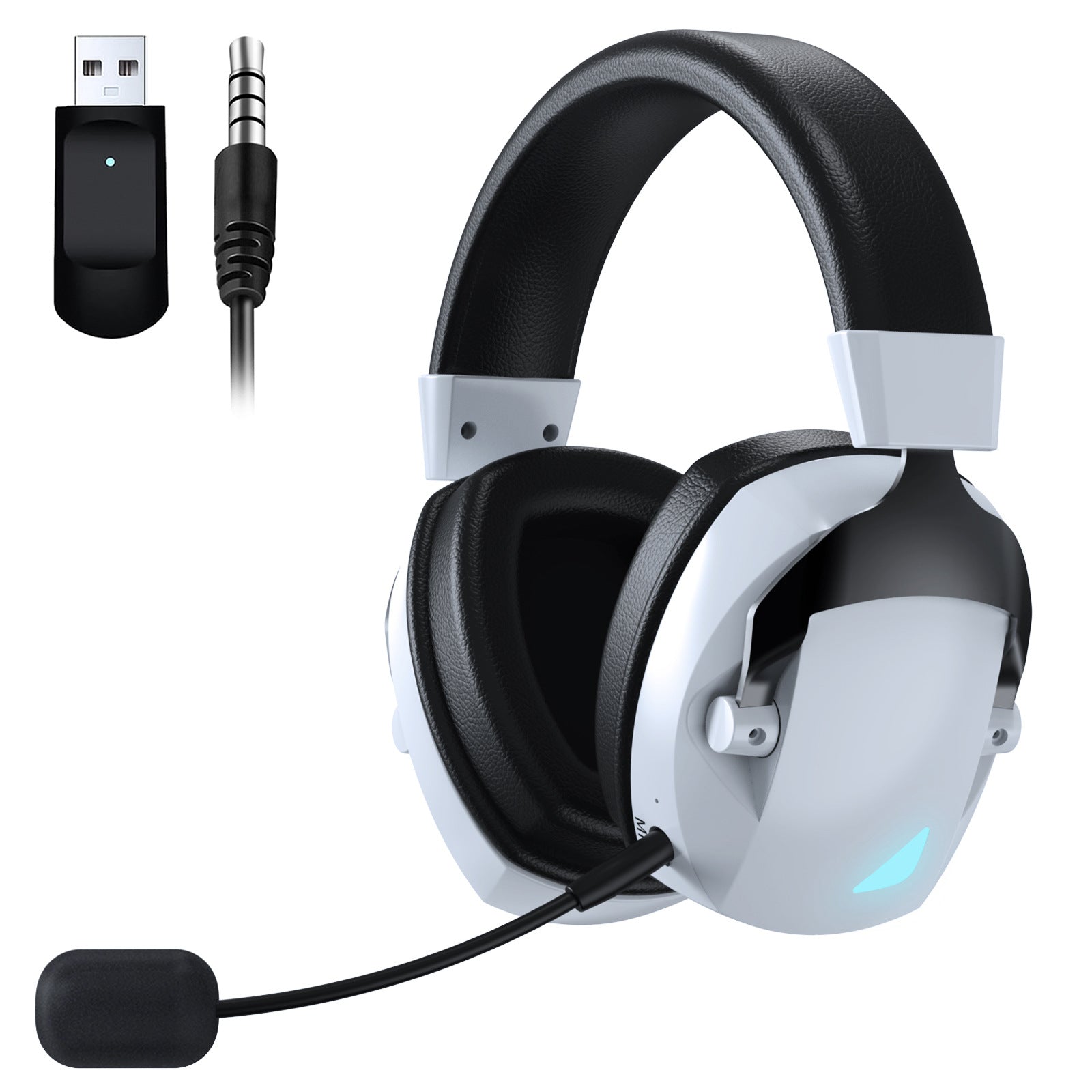 Over-Ear 2.4G Bluetooth Gaming Headphones With Wireless Mic