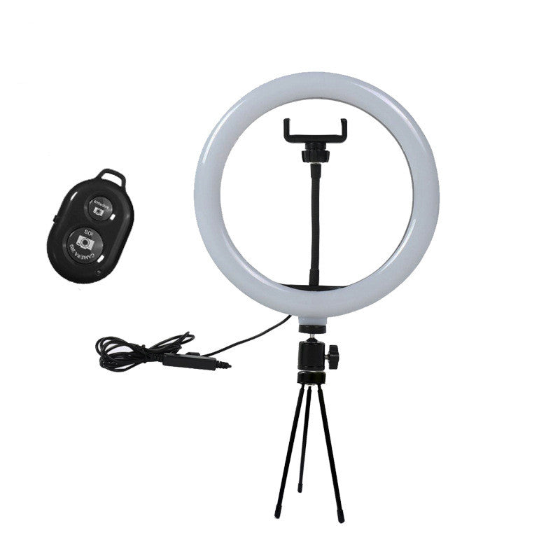 Apple-Compatible Live Ring Fill Light Desktop Tripod Set