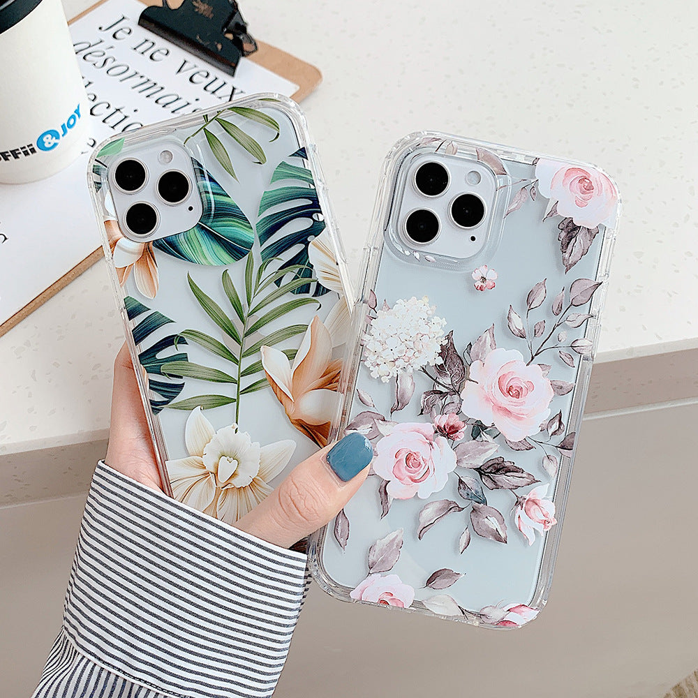 Banana Leaf Watercolor Floral Phone Case