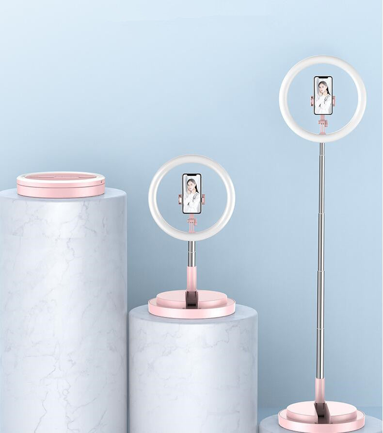 Apple-Compatible 10-Inch Dimmable LED Ring Light Tripod Stand