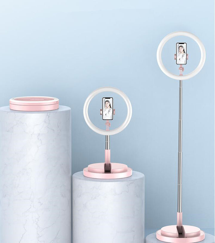 Apple-Compatible 10-Inch Dimmable LED Ring Light Tripod Stand