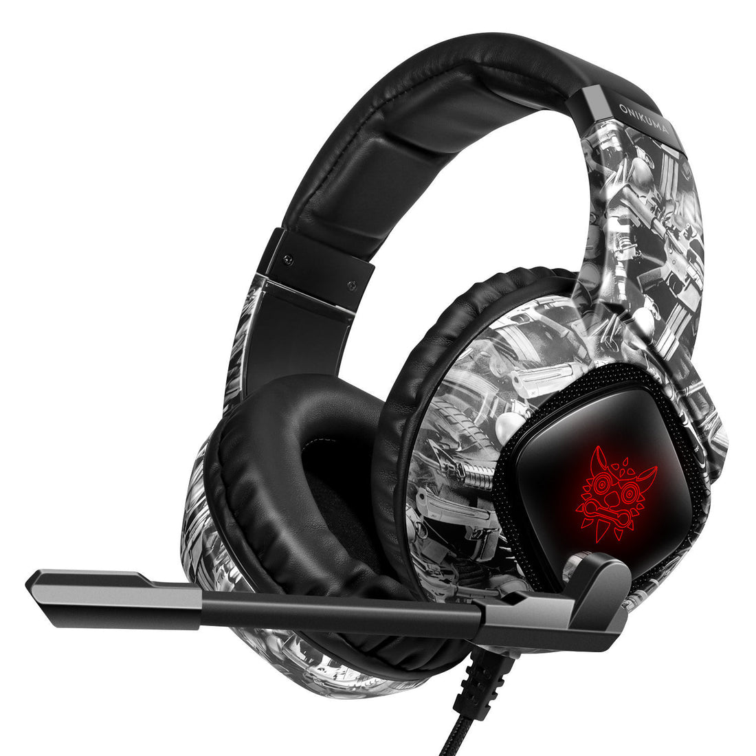 RGB Gaming Headset For Xbox One PS4 With Mic Volume Control