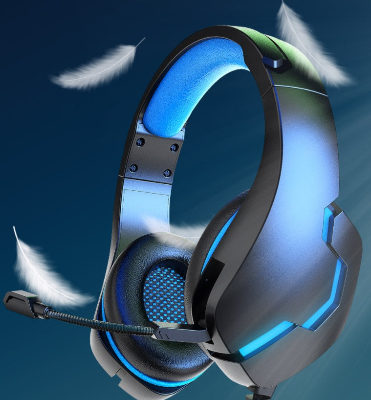 J10 Wired Gaming Headset With Mic LED Lights And Volume Control