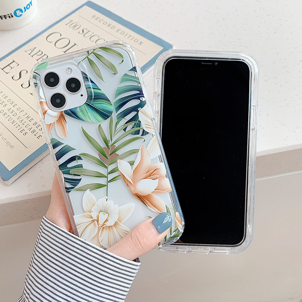 Banana Leaf Watercolor Floral Phone Case