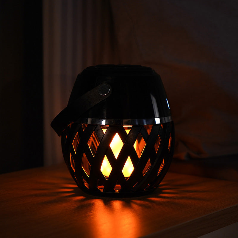 Flame Light Waterproof Bluetooth Torch Speaker Portable Audio