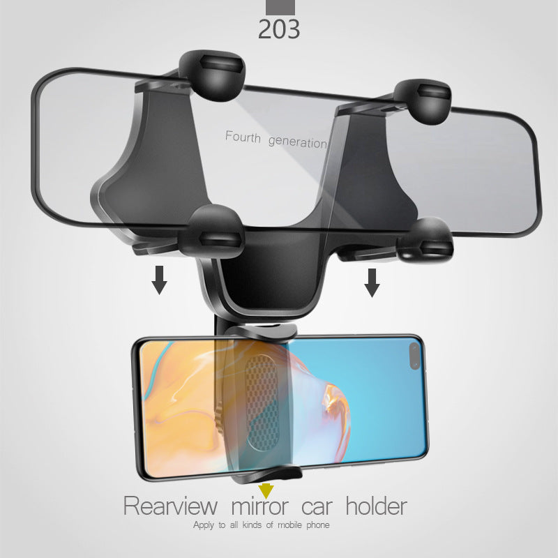 Rearview Mirror Car Phone Holder Mount Bracket Universal Fit