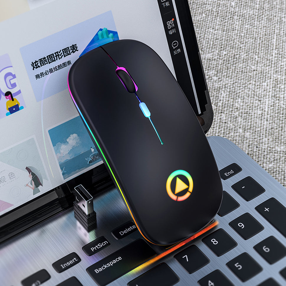 Silent Rechargeable Wireless Computer Mouse