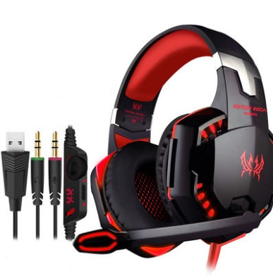 Wired Gaming Headset With Surround Sound And Microphone