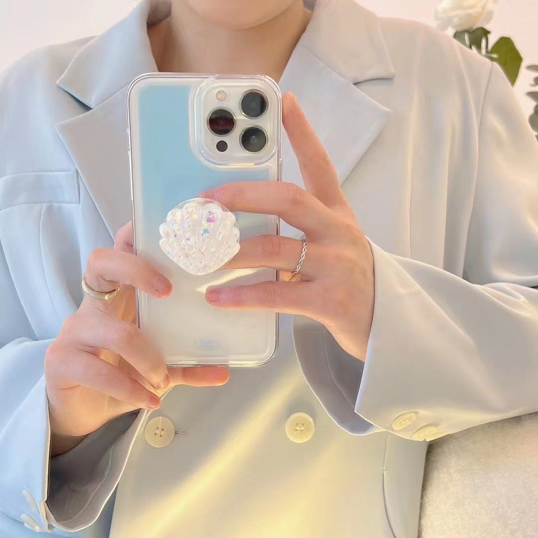Gradient Blue Phone Case With Stand Bracket