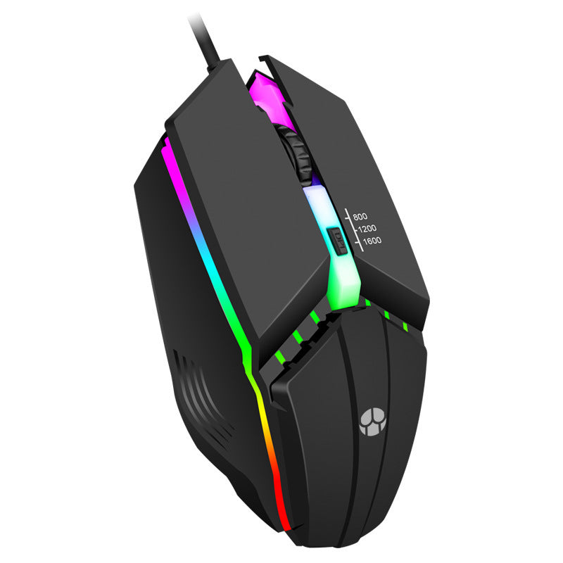 USB Wired Glowing Gaming Mouse Computer Competitive Use