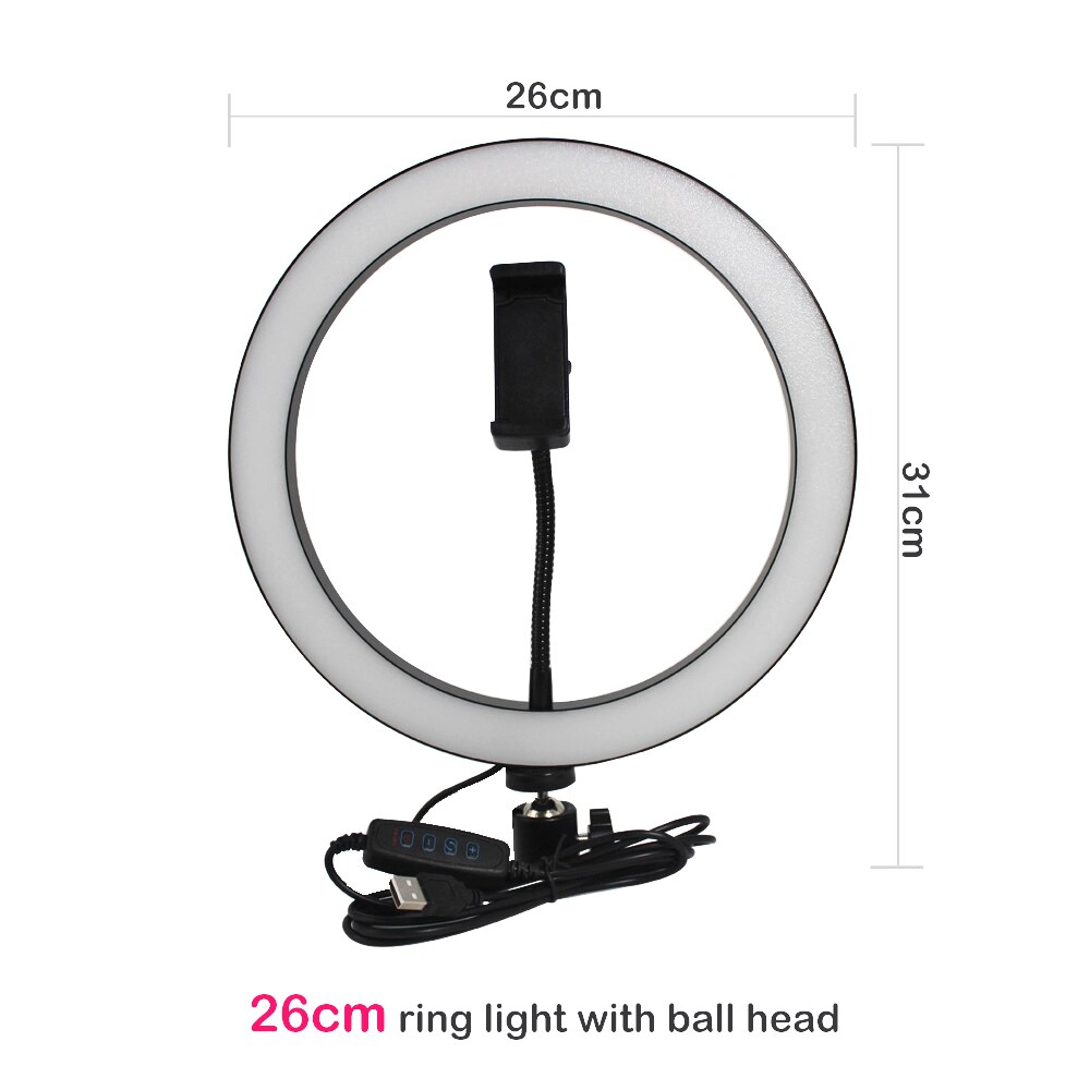 Apple-Compatible Tripod Ring Light Beauty Kit