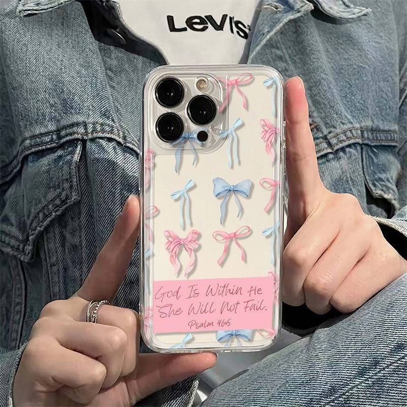 Bow Shape English Style Phone Case