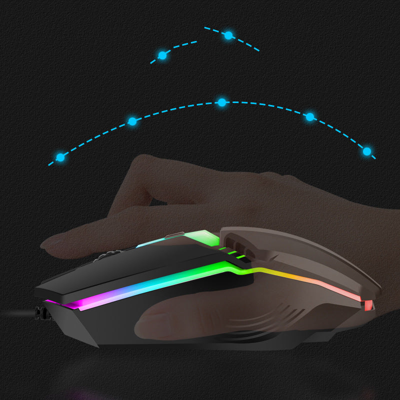 USB Wired Glowing Gaming Mouse Computer Competitive Use