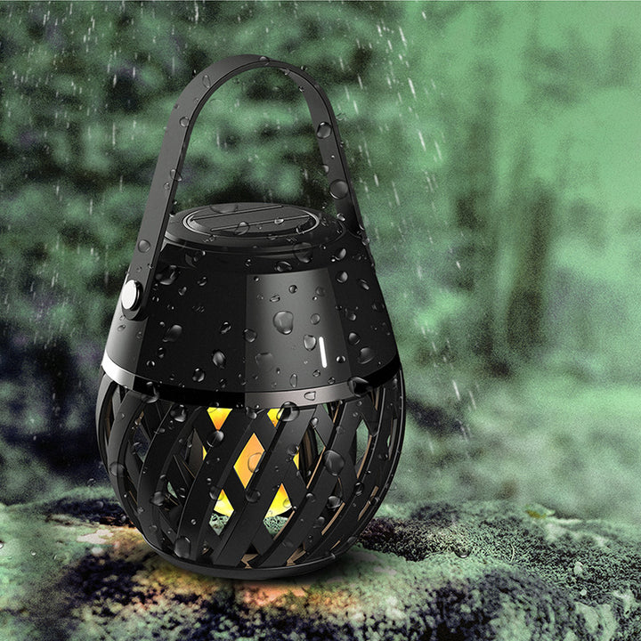 Flame Light Waterproof Bluetooth Torch Speaker Portable Audio