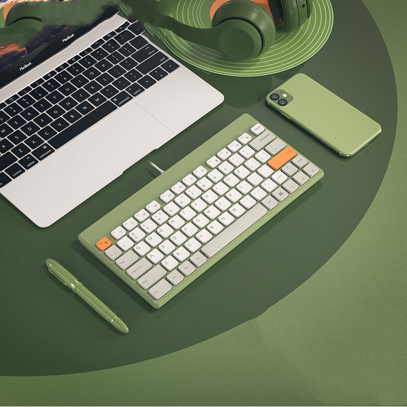 Wired External Notebook Keyboard Small Silent Design