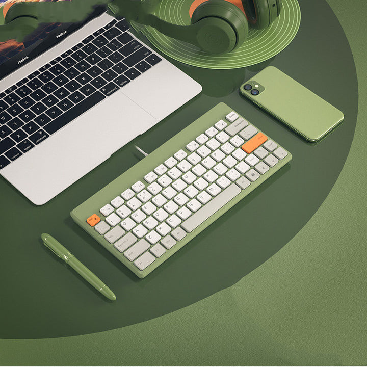 Wired External Notebook Keyboard Small Silent Design