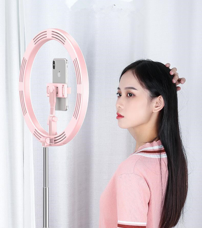 Apple-Compatible 10-Inch Dimmable LED Ring Light Tripod Stand