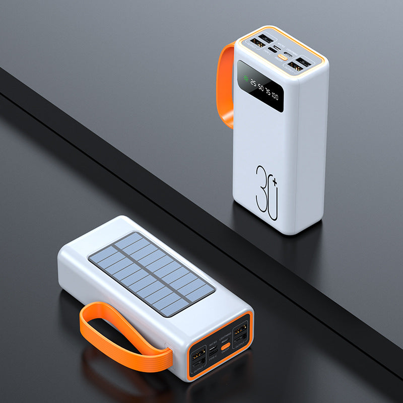 Solar Power Bank High Capacity Portable Camping Backup Battery