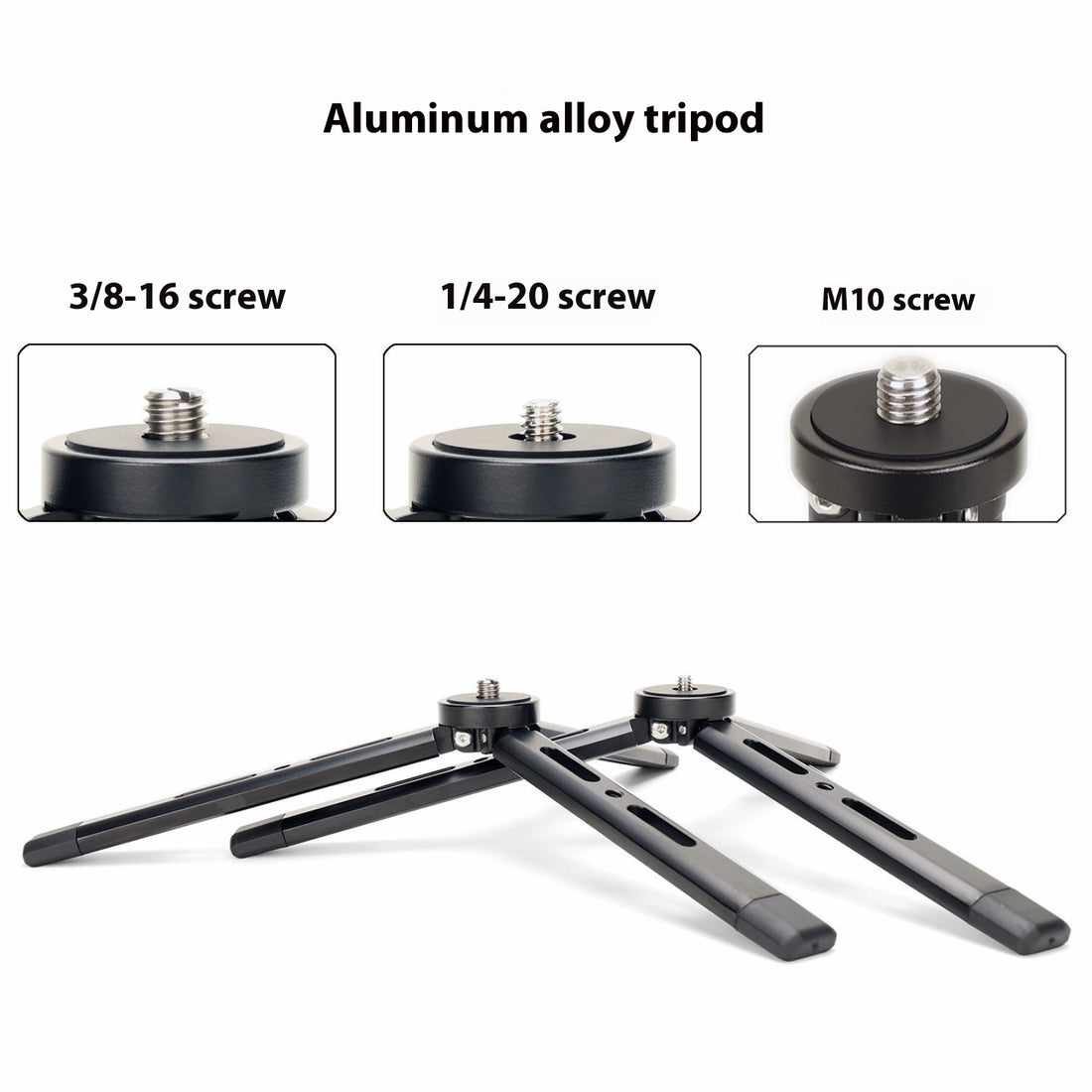 Aluminum Alloy Mini Desktop Phone Tripod Stand