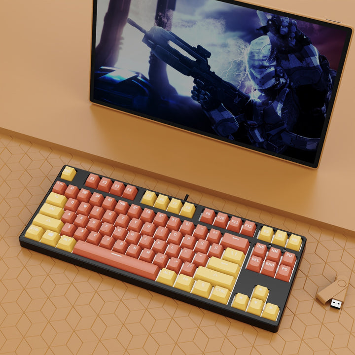 87-Key Wired Hot-Swappable Mechanical Gaming Keyboard