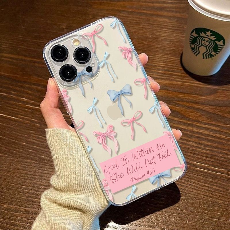 Bow Shape English Style Phone Case